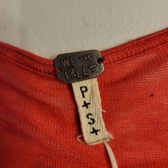 We the Free Oversized Vneck Dolman Sleeve Tunic Dress Linen Blend - Picture 9 of 12